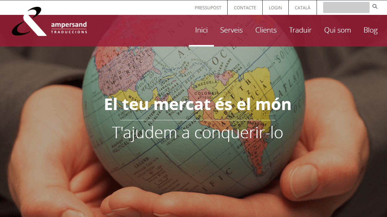 nova web, Ampersand, serveis de traducció